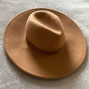 Zara Wide Brim Wool Fedora
